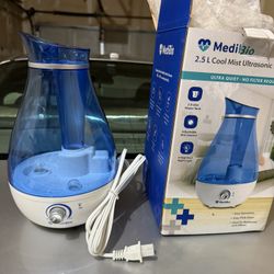 MediBio 2.5L Cool Mist Ultrasonic Humidifier – Brand New
