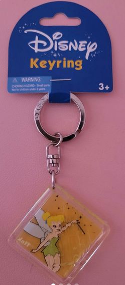 Tinkerbell keychain and Little Mermaid necklace