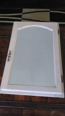 Bedford Oak medicine cabinet with mirror - New