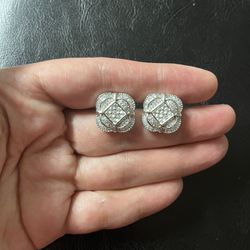 925 Sterling silver man’s earrings (screw)(large)