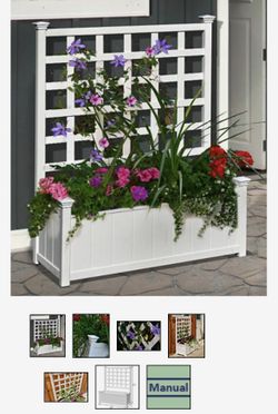 Planter Box With Trellis