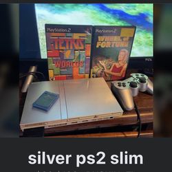 Silver Ps2 Slim 