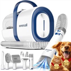 oneisall Dog Grooming Vacuum Kit with 7 Tools – Great Condition