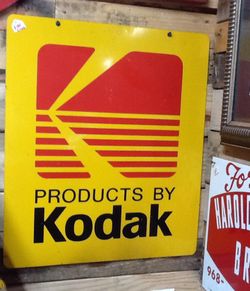 Kodak Metal double sided sign