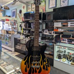 Epiphone Les Paul Special Black With Flames 