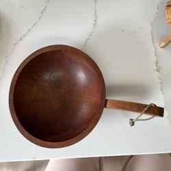 Wooden Bowl With Handle