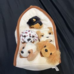 5 Dogs and House Plush