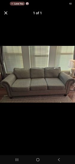 Gray Upholstered Sofa