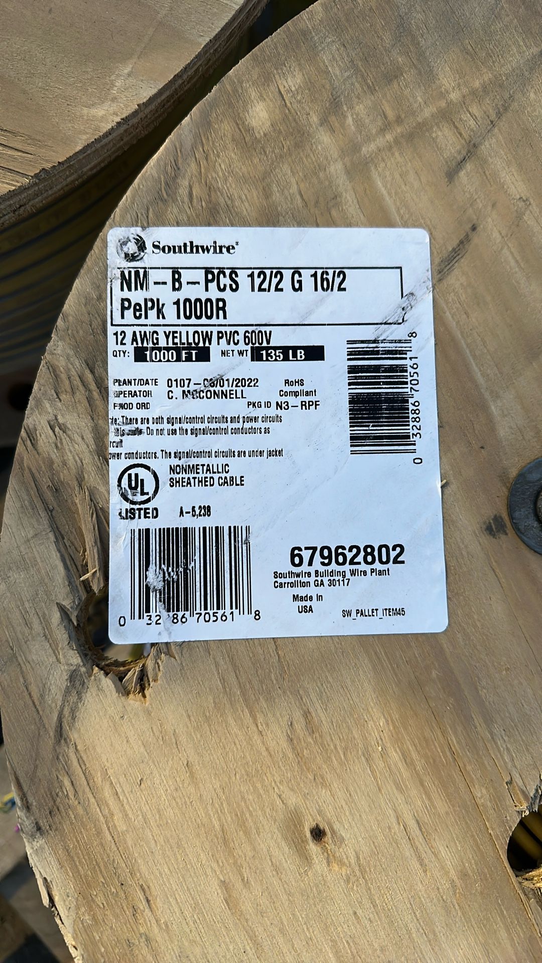12/2 Romex Wire