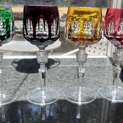  Vintage Nachtmann Bleitkristall Wine Glasses