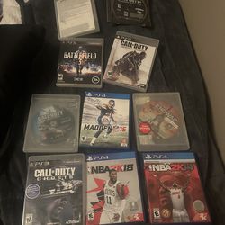 7 PS3 Games & 3 PS4 Gamss