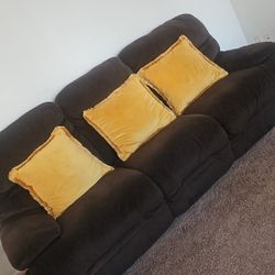 Brown Recliner Sofa