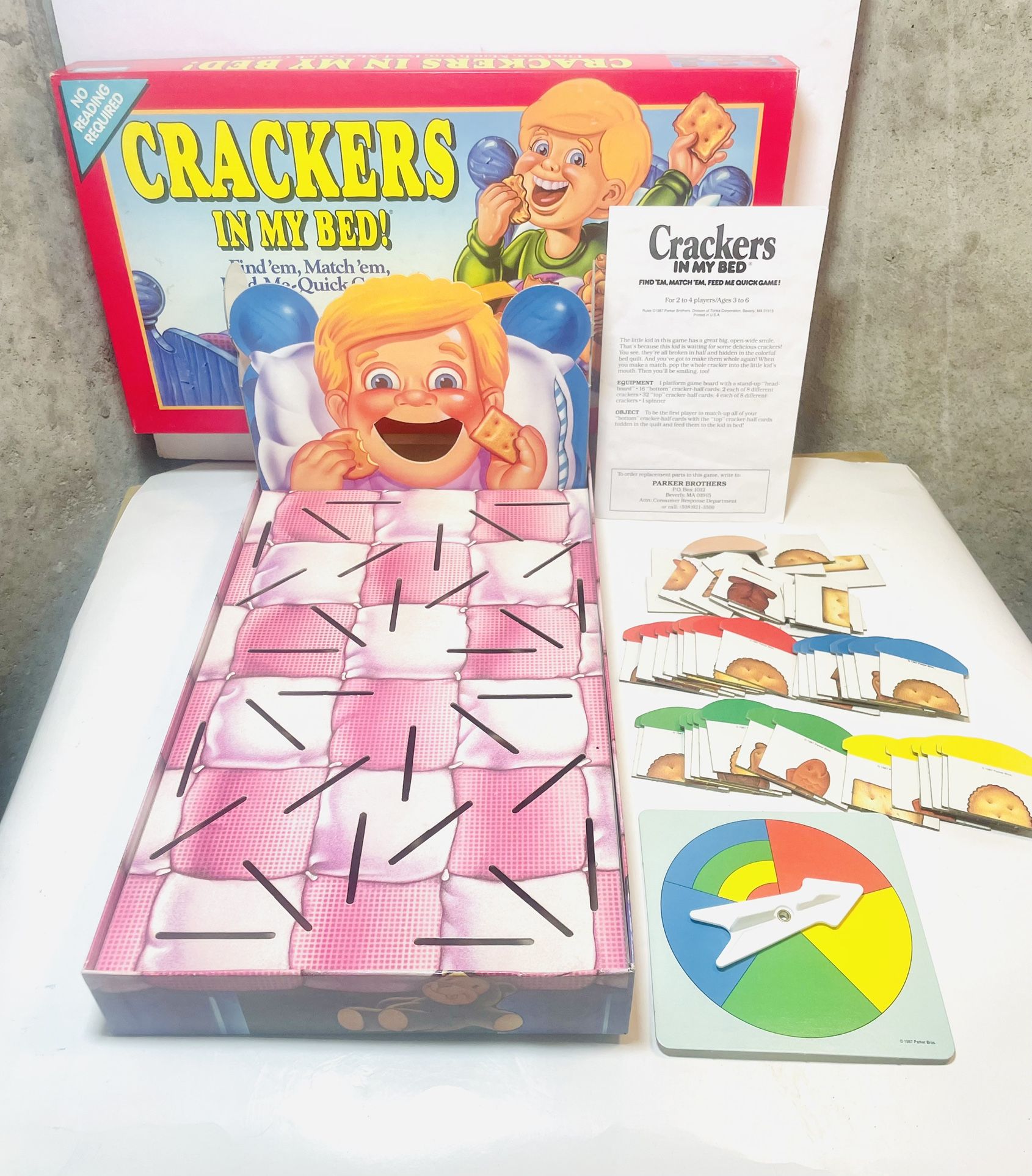 vintage 1992 Parker Bros. Crackers in my Bed Board Game