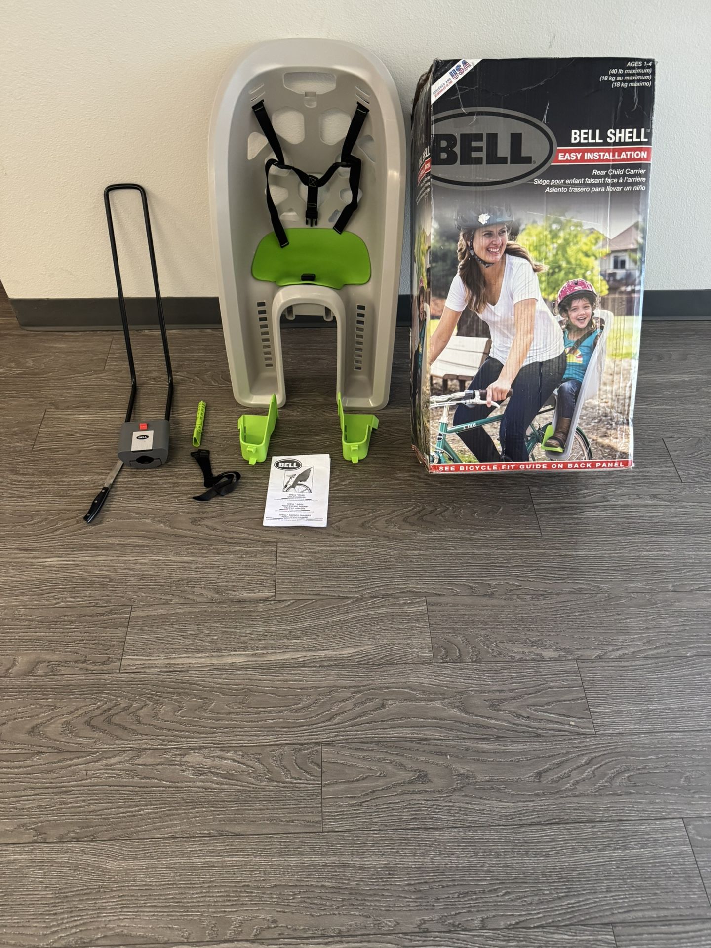 New / Bell Child Bike Seat For Toddler Up to 40 Pounds