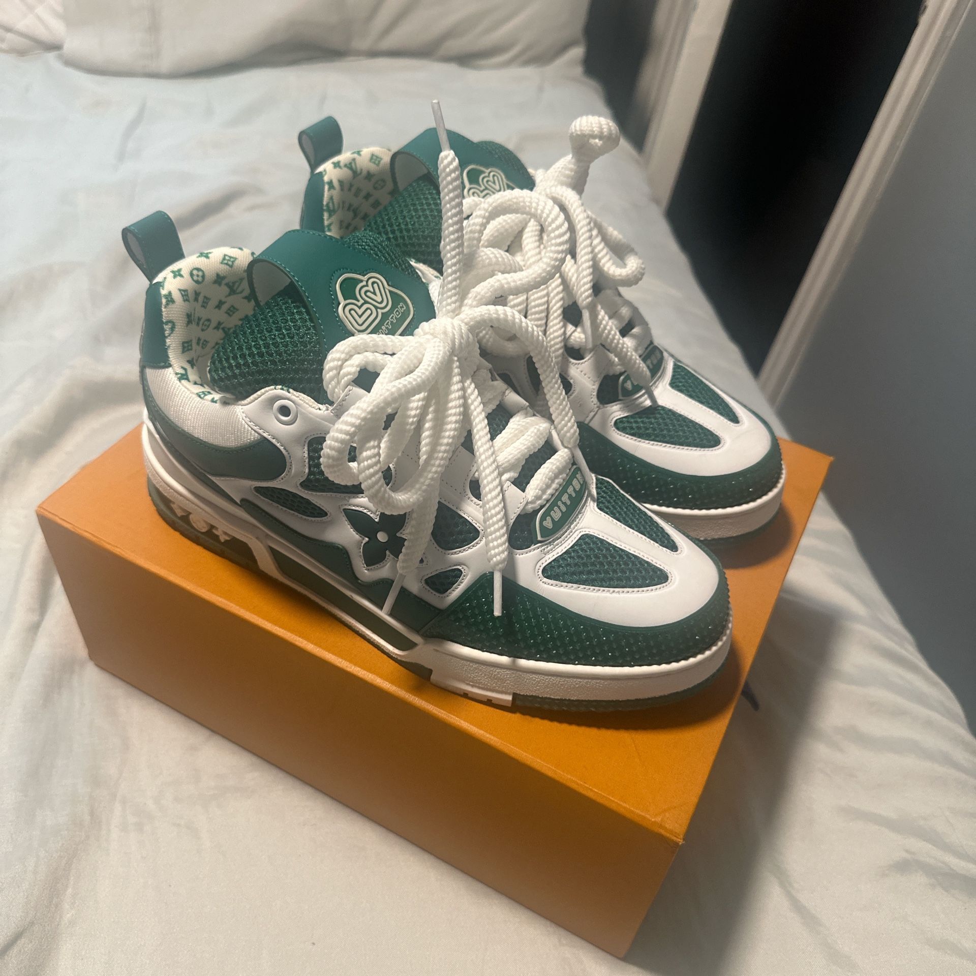 Louis Vuitton LV Skate Sneaker Green/White
