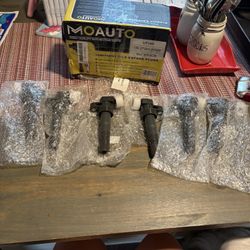 New set of 6 ignition coils and spark plugs,fit👇