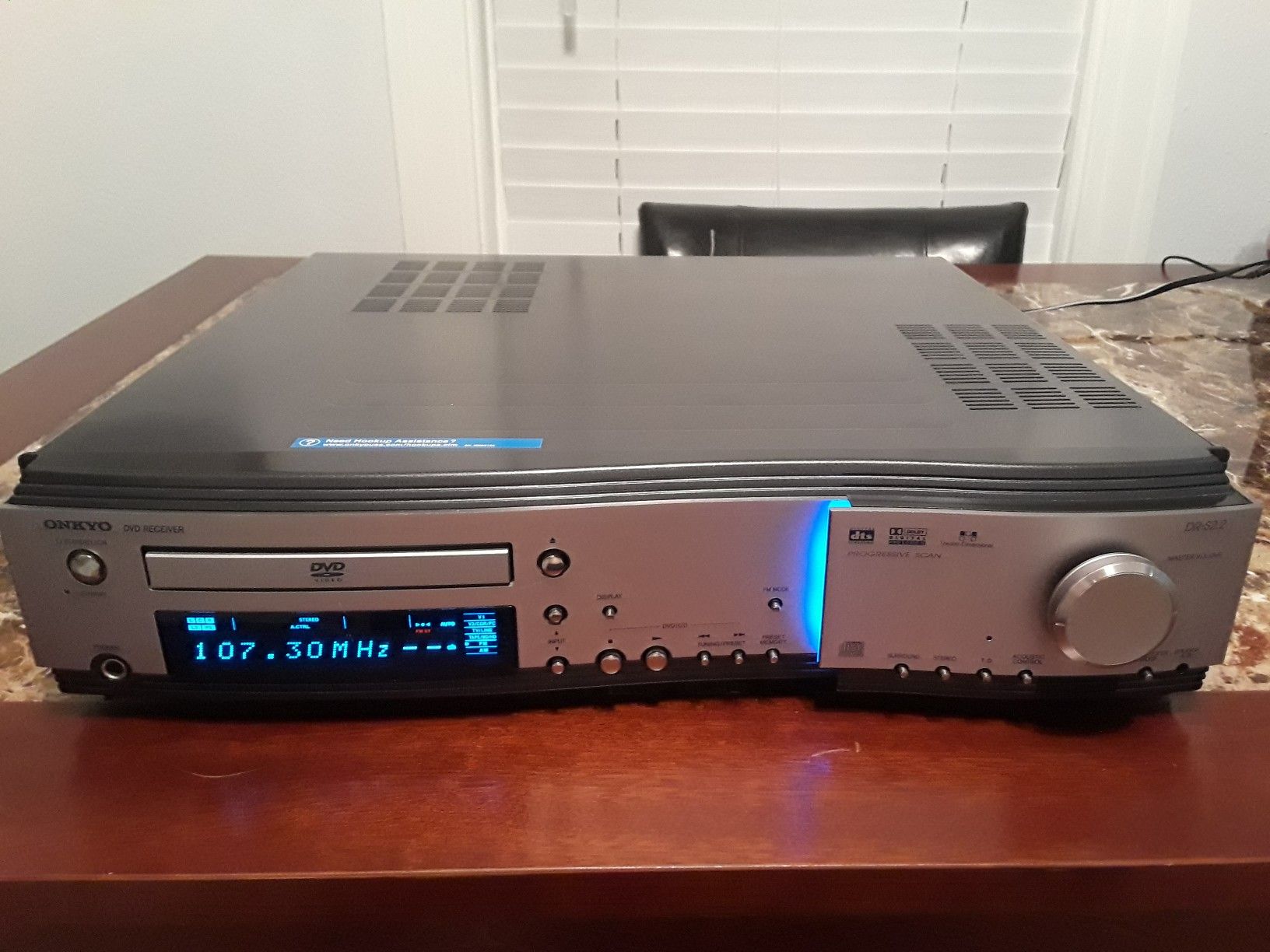 DVD receiver, Onkyo. Model number DR-S2.2
