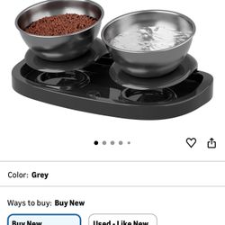 Elevated Food and Water Cat Bowls for Cats and Small Dogs
