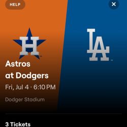 Dodgers Vs Astros 7/4