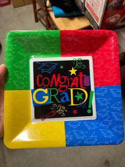 17 graduation  melamine dessert/appetizer plates