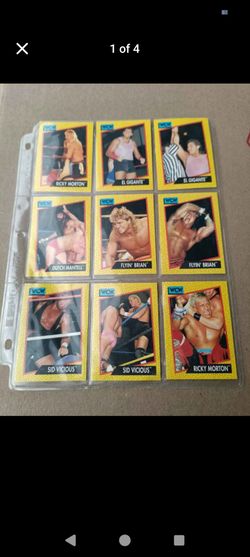 WCW 1991 Trading cards