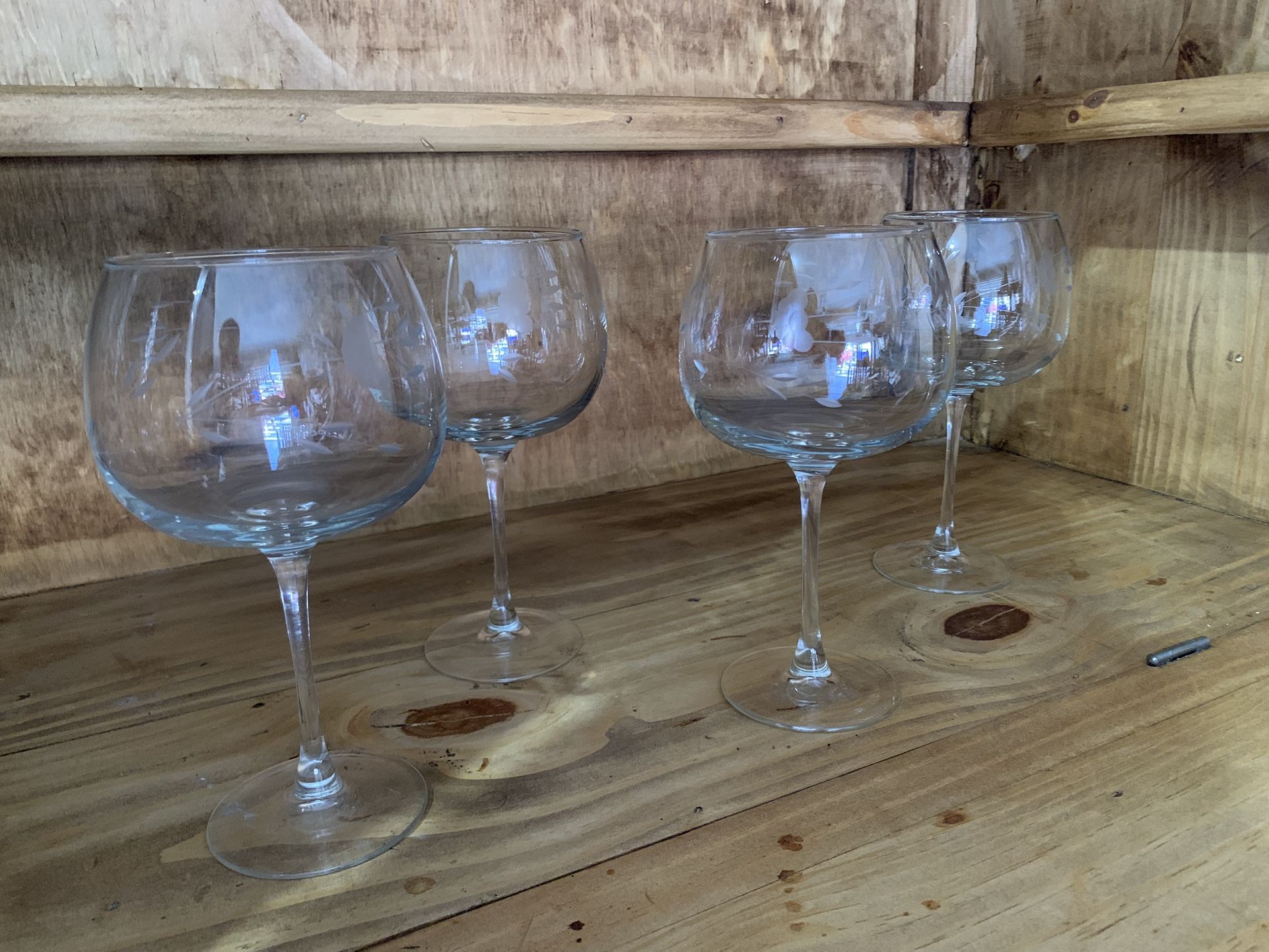 Princess House Crystal Wine Glasses