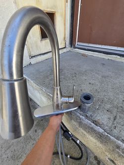 Brushed Nickel Kitchen Faucet