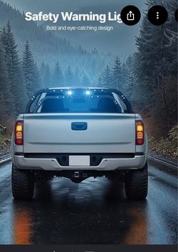 Universal fit lighted ladder rack