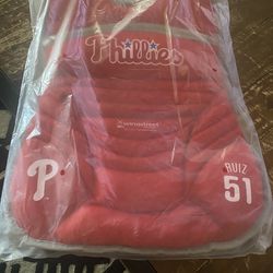 New Sealed Carlos Ruiz #51 SGA Backpack Chest Protector Philadelphia Phillies 