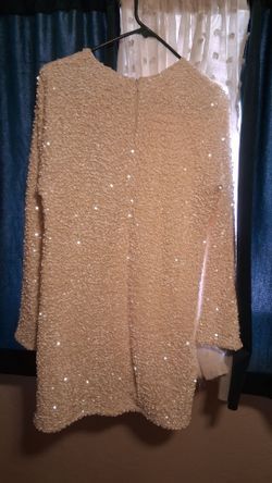 White sequence dress