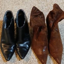Women's Sz 8.5 Boots Both For $5