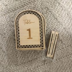 Rattan table Numbers