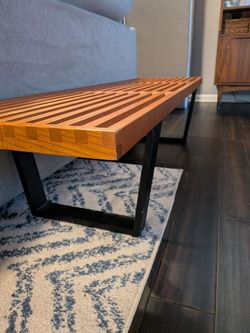 Slat Bench - mid century modern