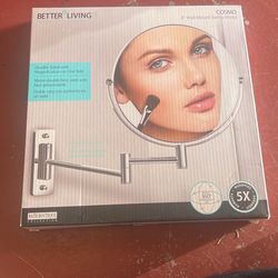 Better Living Cosmo 8 5x Wall Mount Mirror in Chrome