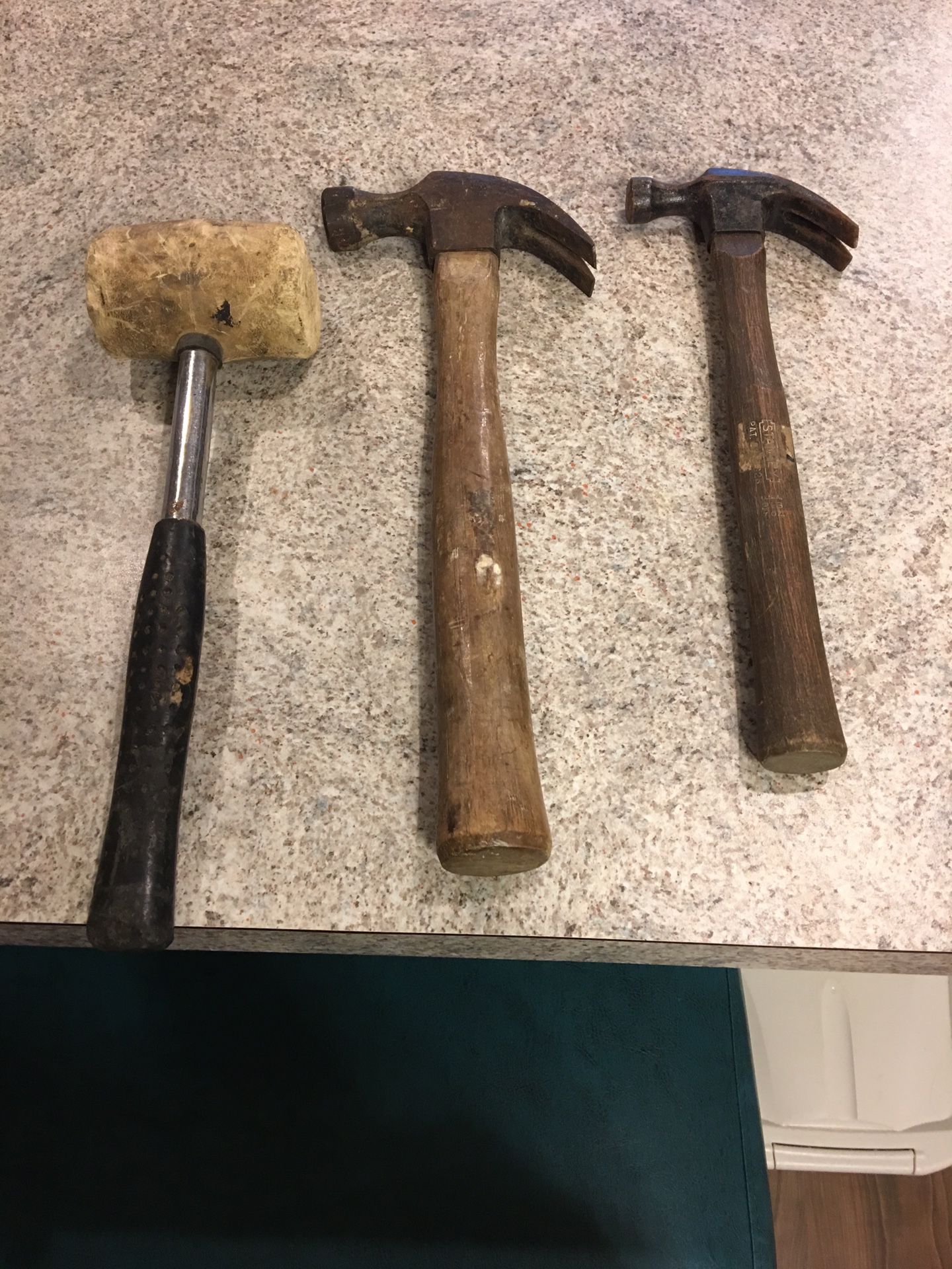 3 used hammers