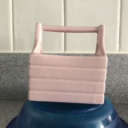 Pink Ceramic Basket