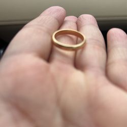 Weeding Ring 14 K Real Gold 1987 Size 6
