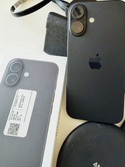 Apple iPhone 16 (128GB) Unlocked black color– Mint Condition – 100% Battery – Box & Accessories Included