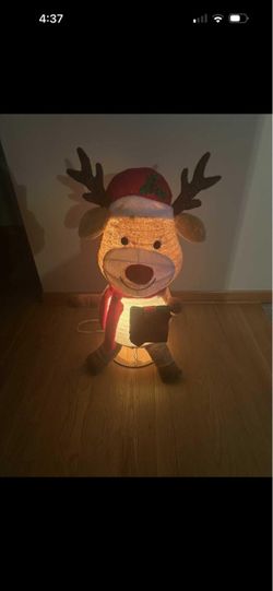 Light-Up Christmas Reindeer Decoration