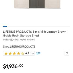 Storage shed  new still in box  8 x15