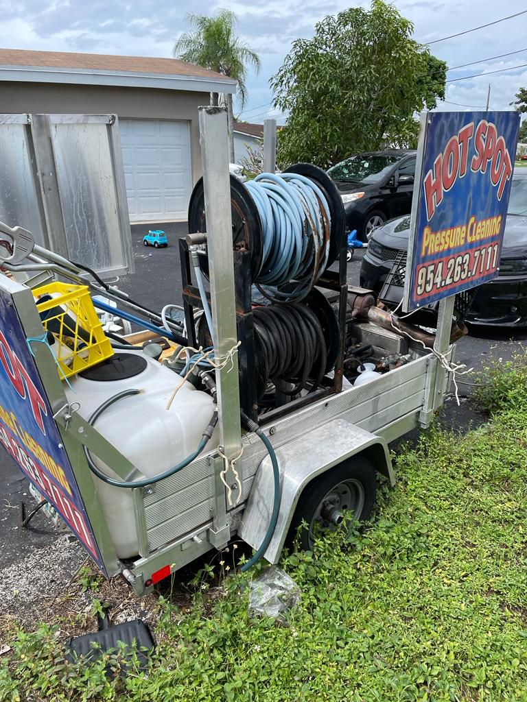 Pressure Washer With Aluminum Trailer