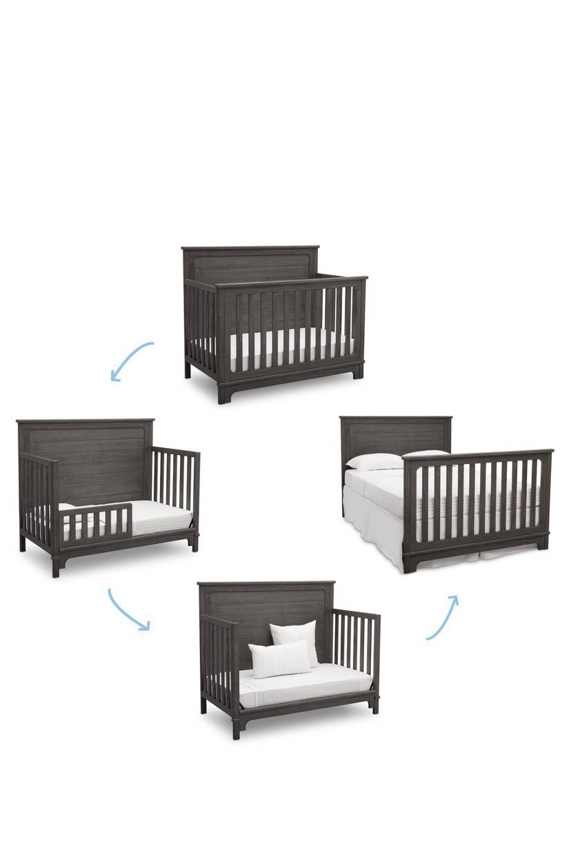 Convertible toddler/crib bed Set