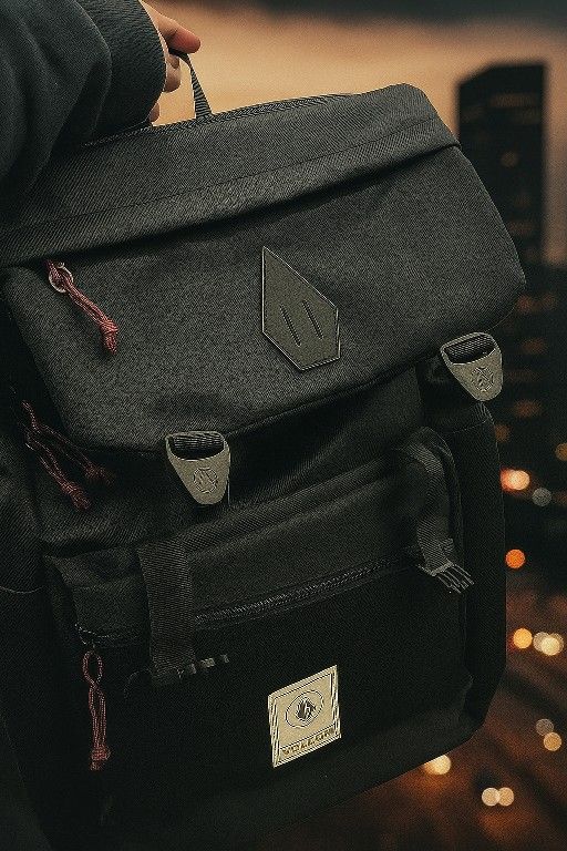 Volcom Canvas Utility Roll-Top Backpack (Rare Find!)
