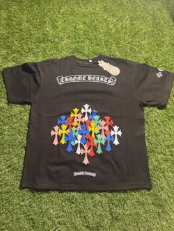 Chrome hearts black multicolored cross T-Shirt M OR L