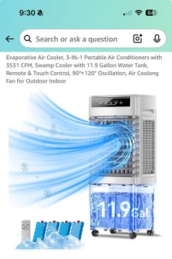 Evaporative Portable Air conditioner Free