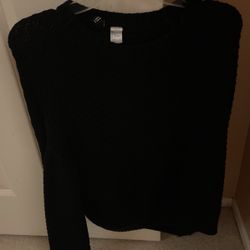 Black Knit, Long Sleeve Shirt