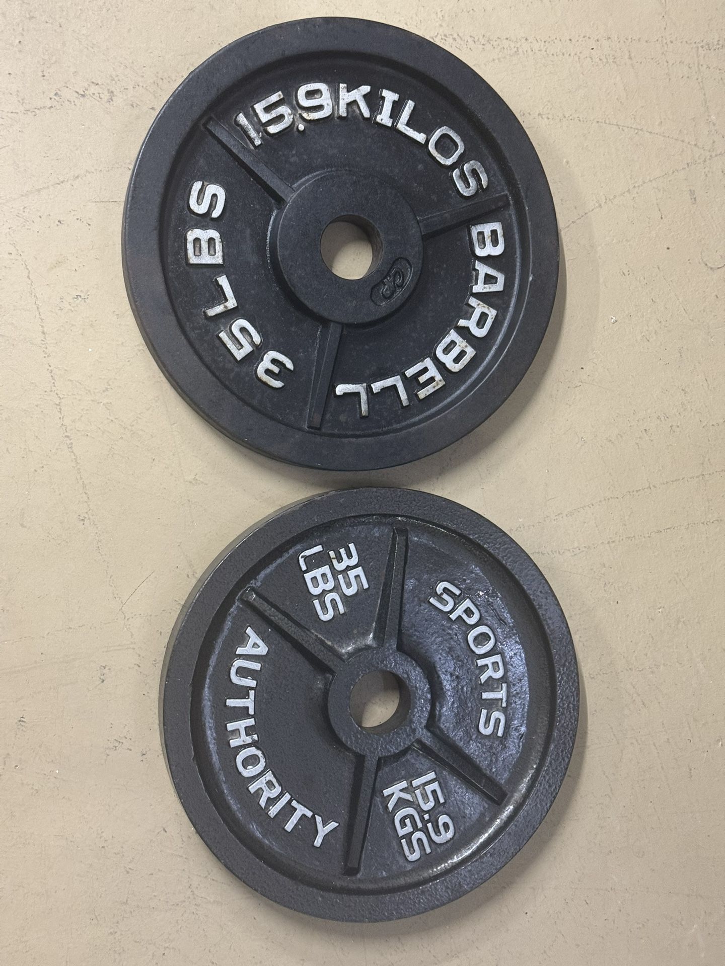 Olympic Weight Plates 35 Lb Pair