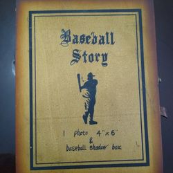 Baseball Story Picture Frame Box