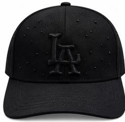 LA Dodgers Black Embroidered Baseball Cap