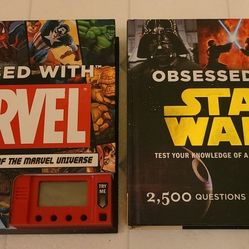 Trivia Game Book Obsessed With Marvel And Star Wars
